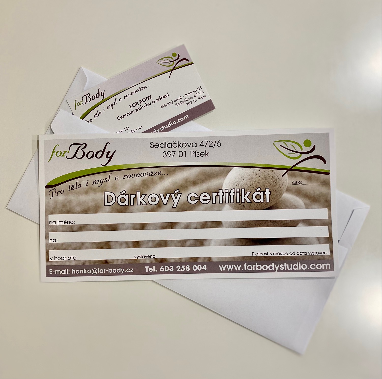 darkovy certifikat