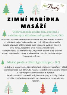 ZIMNÍ NABÍDKA MASÁŽÍ