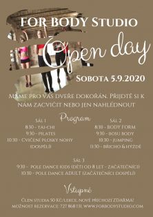OPEN DAY - sobota 5.9.2020