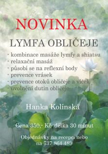 NOVINKA - LYMFA OBLIČEJE
