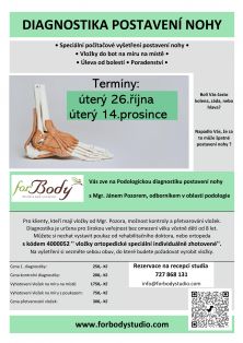Diagnostika plosky nohy - úterý 14.12.2021